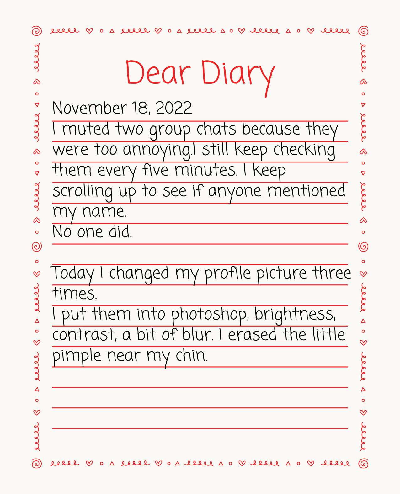 Used Diary Entry 2